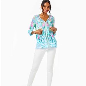 Lilly Pulitzer Marlina Caribbean Citrus top